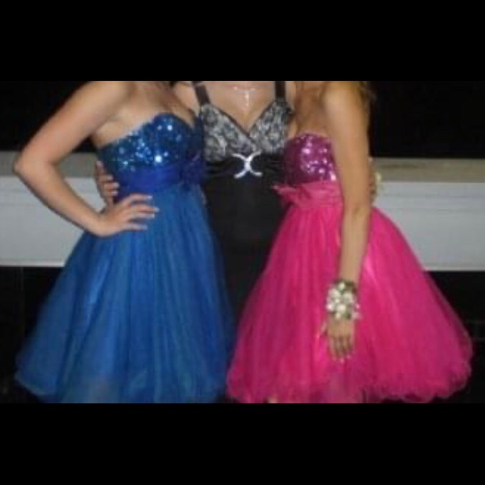 Cinderella Blue Sequin Chiffon dress